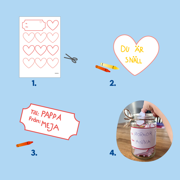 Steg för steg kärleksurk