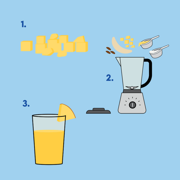 Steg för steg smoothie