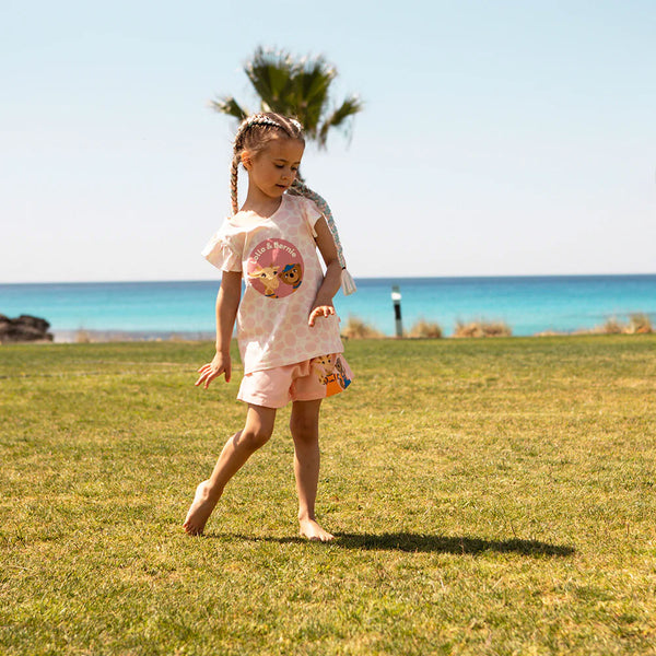 Flicka i rosa Lollo & Bernie topp