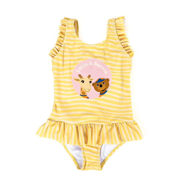 Gul baddräkt framifrån