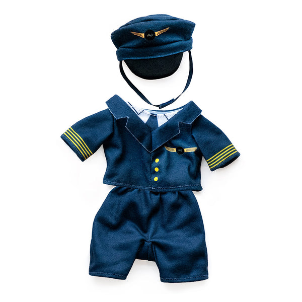 Pilotkläder för gosedjur