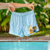 magiska blåa lollo och bernie badshorts