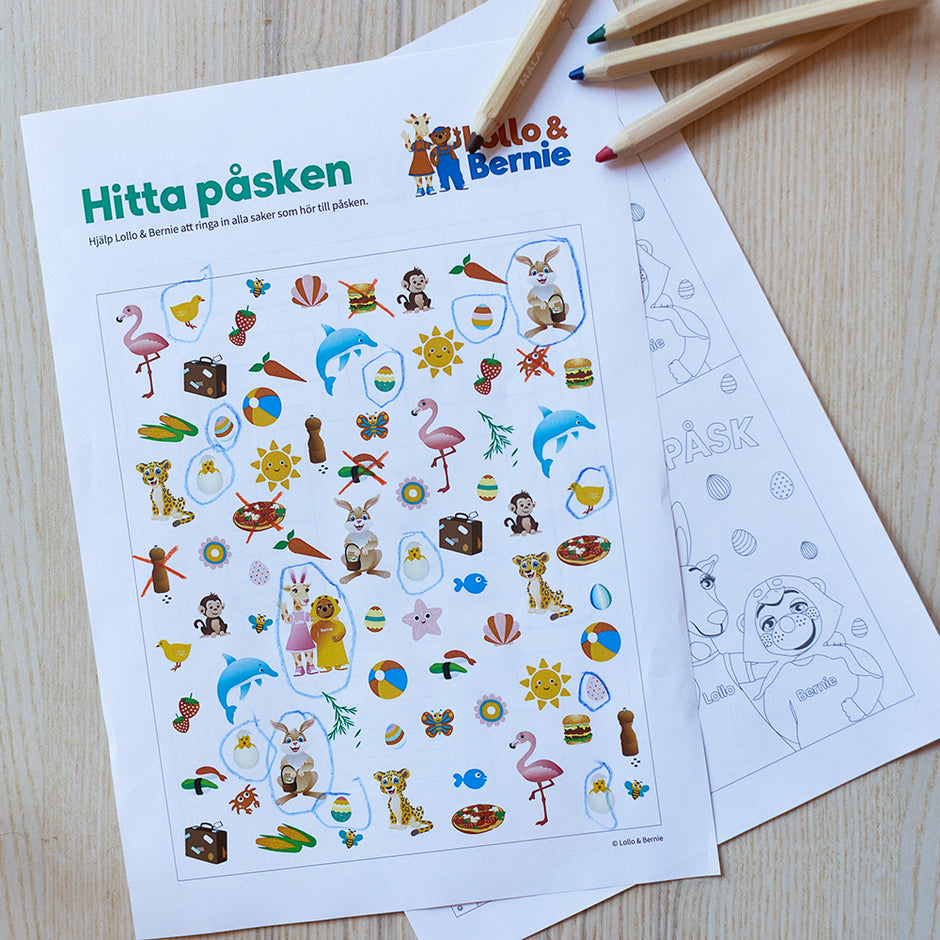 Påskpyssel för barn I Gratis mallar att ladda ner I Lollo & Bernie