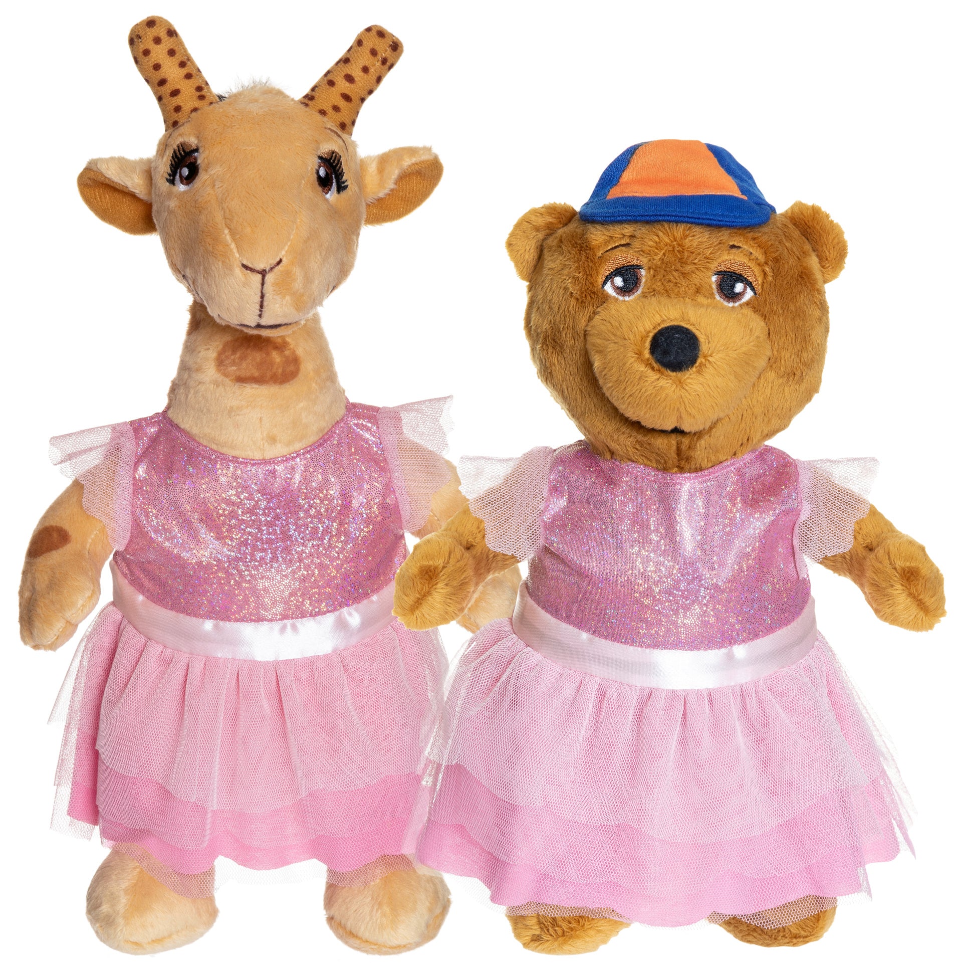Lollo och bernie i glitterklänningar