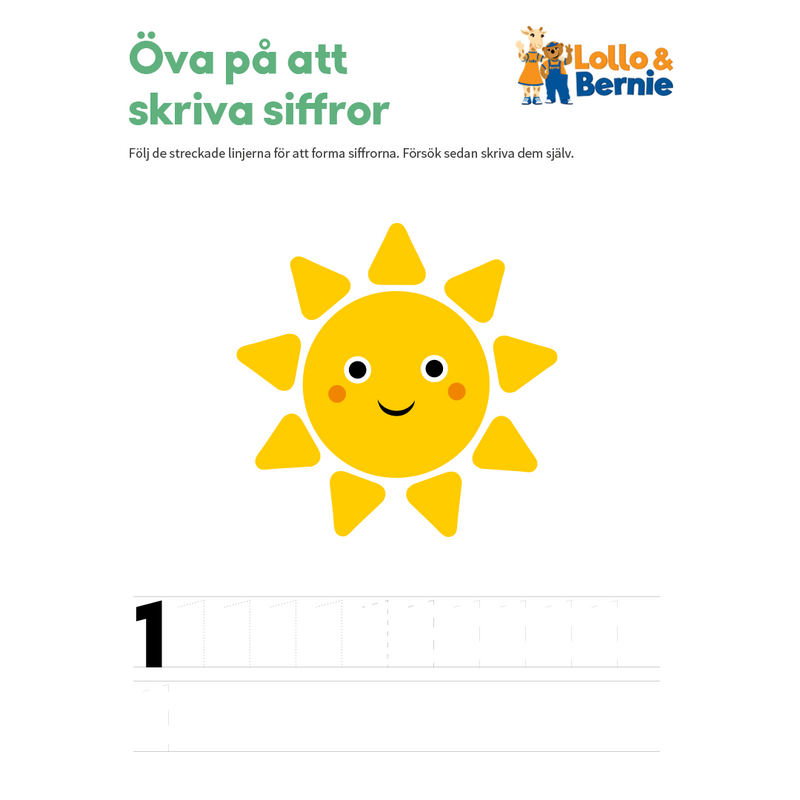 Øv på å skrive tall