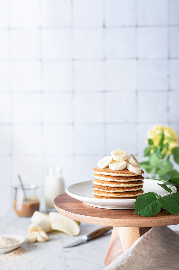 Nyttiga och mättande bananpannkakor