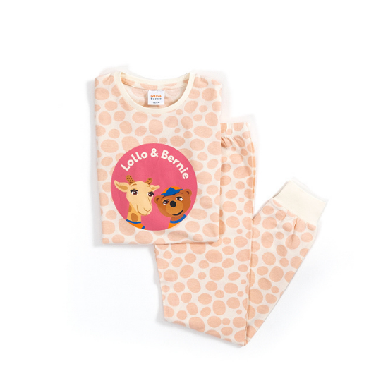 Pyjama - Vaaleanpunaisia pilkkuja
