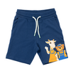 blå lollo och bernie shorts framifrån